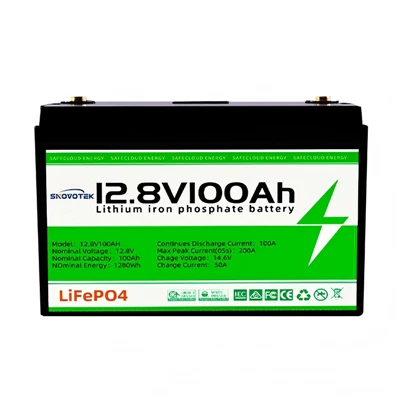 Plwm{0}}Batri LiFePO4 Amnewid Asid: 12V/24V 100Ah Cynhwysedd Uchel Gyda 3000+ Beiciau